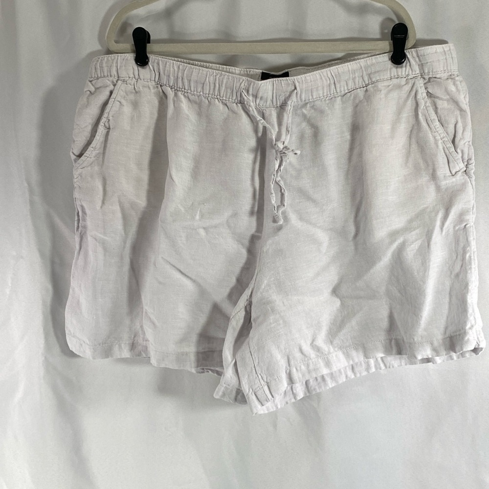 Tahari linen shorts beach resort wear vacation casual summer coastal poolside 3X